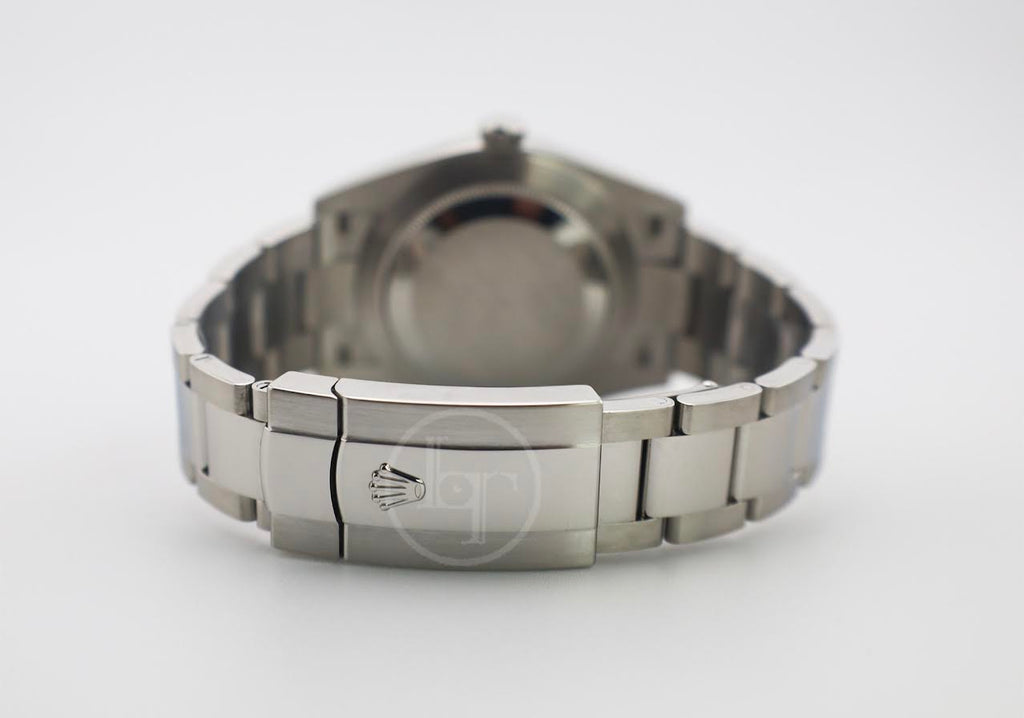 Rolex Datejust 41 White Gold/Steel Dark Rhodium Diamond Dial Fluted Bezel Oyster Bracelet 126334 -