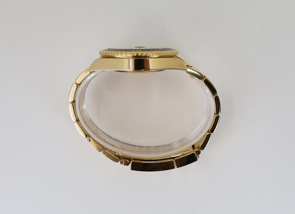 Rolex GMT-Master II Yellow Gold Green Dial Oyster Bracelet 116718LN