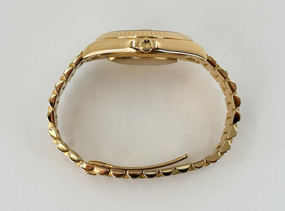 Rolex Day-Date 40 Yellow Gold Champagne Diamond Dial & Fluted Bezel President Bracelet 228238 -