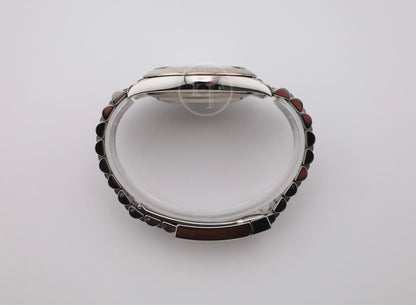 Rolex Datejust 41 White Gold/Steel Silver Index Dial Fluted Bezel Jubilee Bracelet 126334 -