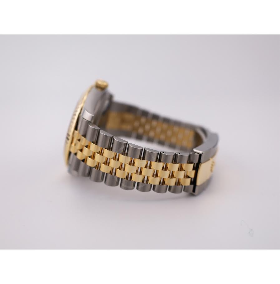 Rolex Datejust 41 Yellow Gold/Steel Black Index Dial Fluted Bezel Jubilee Bracelet 126333 -