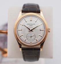 Load image into Gallery viewer, Patek Philippe Calatrava &quot;Clous de Paris&quot; Rose Gold Hobnail BezelSilver Dial - 6119R-001