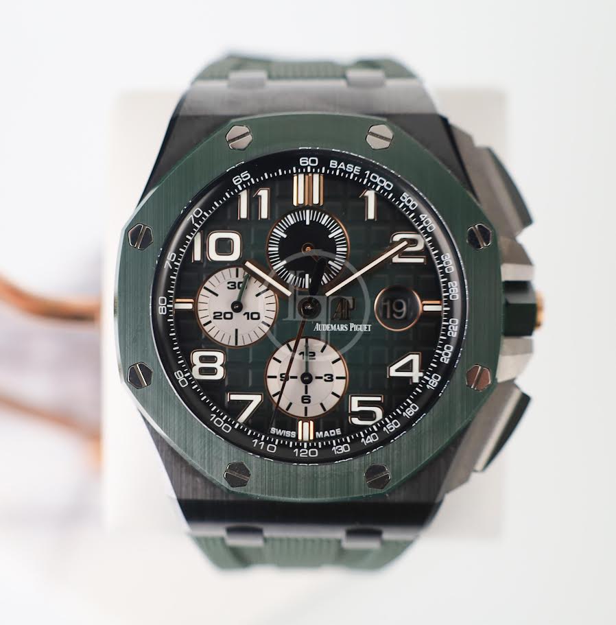 Audemars Piguet Royal Oak Offshore 44mm Chronograph Ceramic Green Bezel 26405CE.OO.A056CA.01