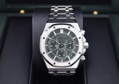 Audemars Piguet Royal Oak Chronograph "50th Anniversary" Stainless Steel 41mm Khaki Green Dial | 26240ST.OO.1320ST.04