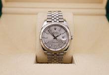 Load image into Gallery viewer, Rolex Datejust 41 White Gold/Steel Silver Index Dial Fluted Bezel Jubilee Bracelet 126334 -