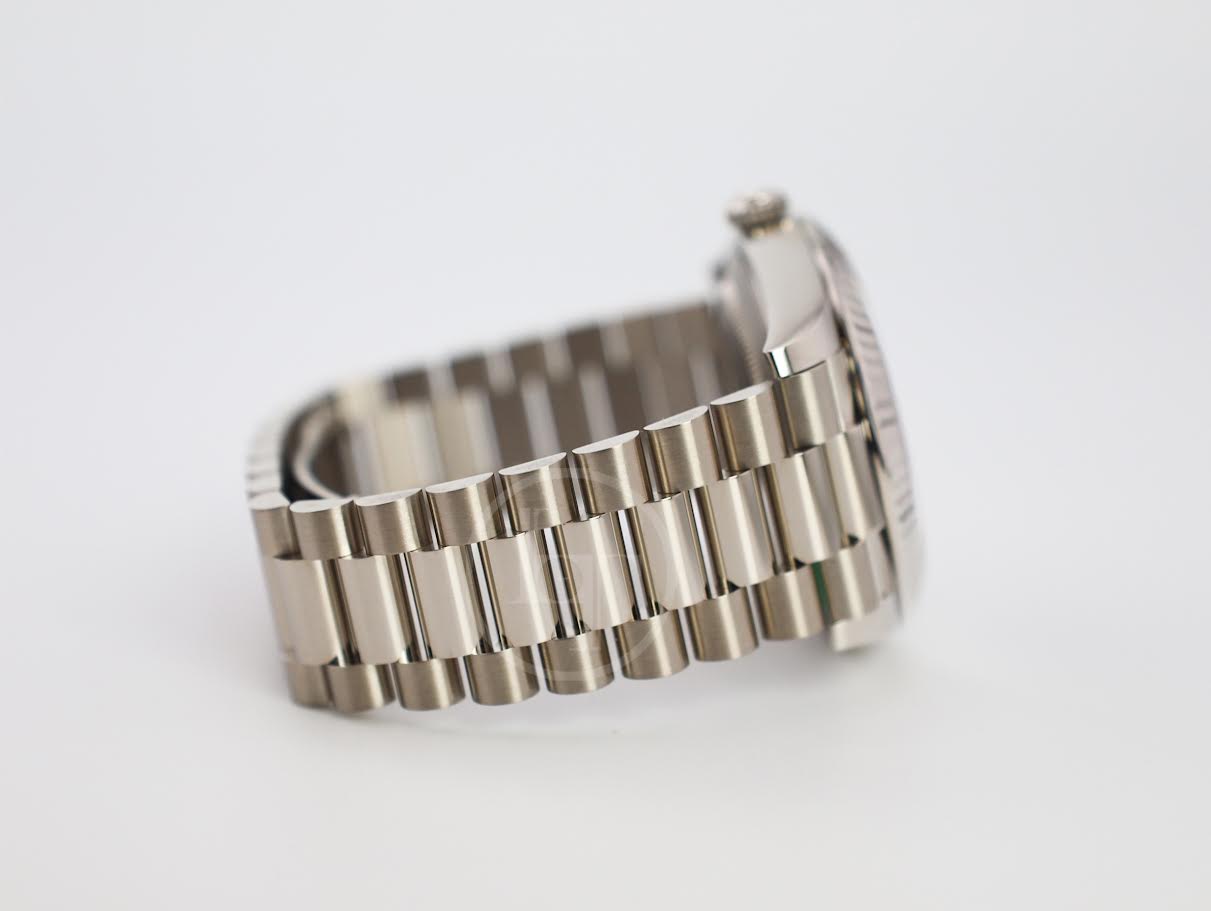 Rolex Day-Date 40 40mm Blue Ombré Dial Fluted Bezel President Bracelet - 228239 | 2024 Model