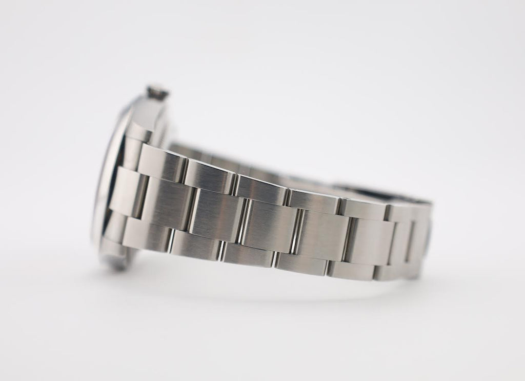 Rolex Oyster Perpetual 41 Watch - Domed Bezel - Coral Red Index Dial - Oyster Bracelet - 2020 Release - 124300 reio