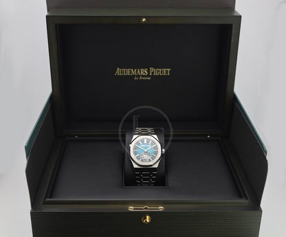Audemars Piguet Royal Oak 41mm Flying Tourbillion Titanium Blue-Green Dial | 26730TI.OO.1320TI.04