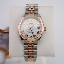 Load image into Gallery viewer, Rolex Datejust 31 Lady Midsize Rose Gold/Steel White Roman Dial &amp; Fluted Bezel Jubilee Bracelet 178271