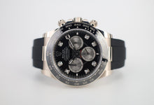 Load image into Gallery viewer, Rolex White Gold Cosmograph Daytona Watch - Black Cerachrom Bezel - Black And Steel Diamond Dial - Oysterflex Strap - 126519ln bkstdof