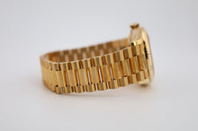 Load image into Gallery viewer, Rolex Yellow Gold Day-Date 36 Watch - Fluted Bezel - Mother-of-Pearl Diamond Dial - President Bracelet - 128238 mdp