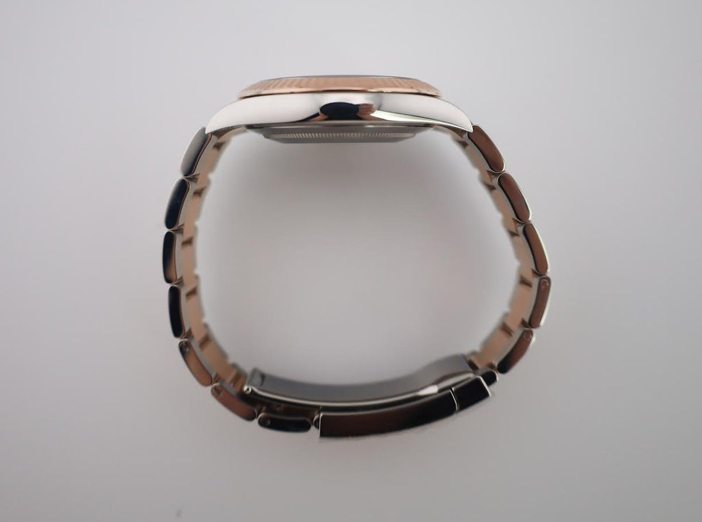 Rolex Datejust 41 Rose Gold/Steel Slate Motif Dial Fluted Bezel Oyster Bracelet 126331