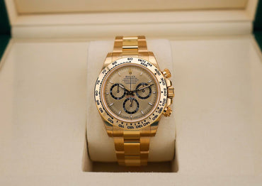 Rolex Yellow Gold Cosmograph Daytona Watch - Fixed Bezel - Golden Index Dial - Oyster Bracelet - 126508 chio