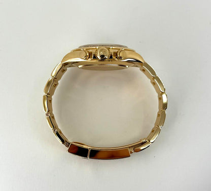 Rolex Daytona Yellow Gold Champagne Index Dial Yellow Gold Bezel Oyster Bracelet 116508