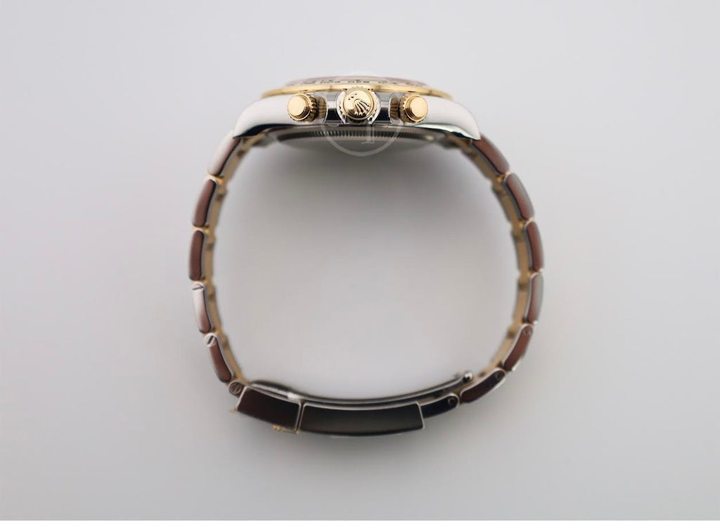 Rolex Yellow Rolesor Cosmograph Daytona Watch - Fixed Bezel - White Index Dial - Oyster Bracelet - 126503 wio