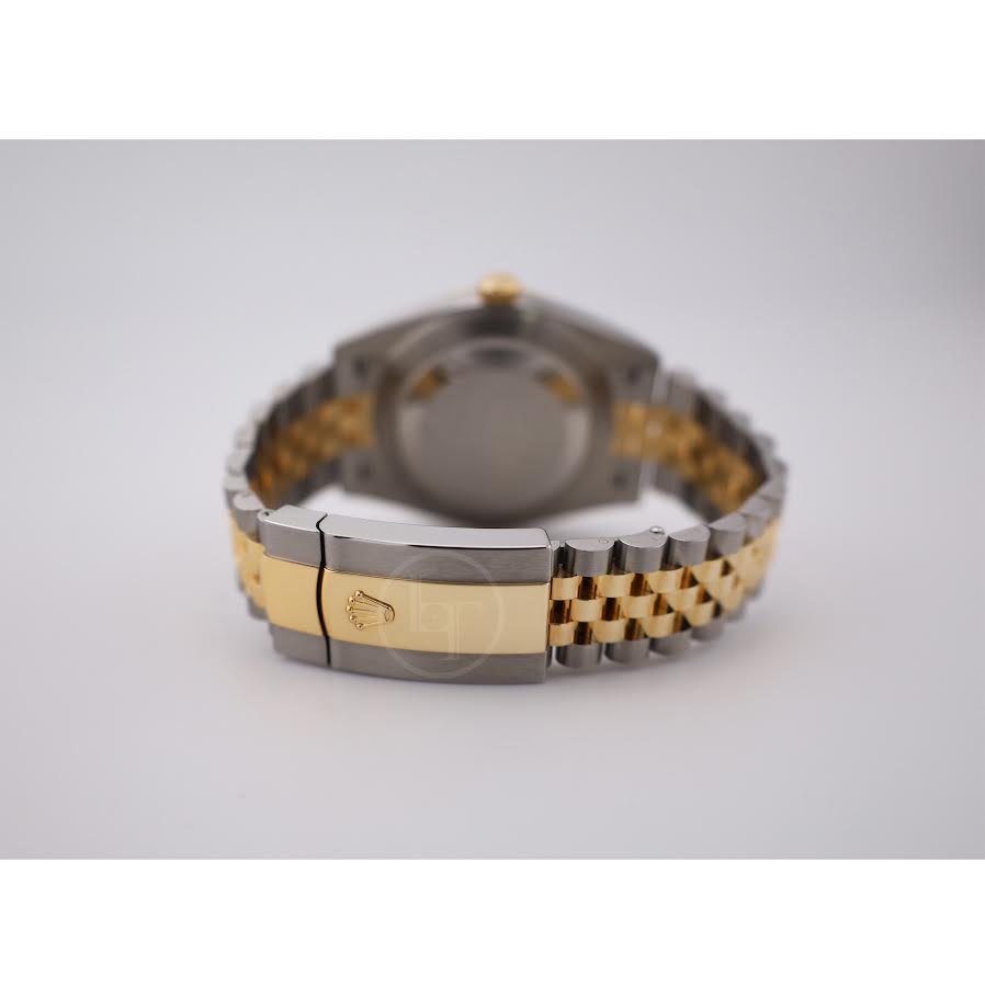 Rolex Datejust 41 Yellow Gold/Steel Black Index Dial Fluted Bezel Jubilee Bracelet 126333 -