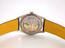 Load image into Gallery viewer, Patek Philippe Calatrava Date Sweep Seconds White Gold Black Carbon Motif Yellow Dial | 6007G-001