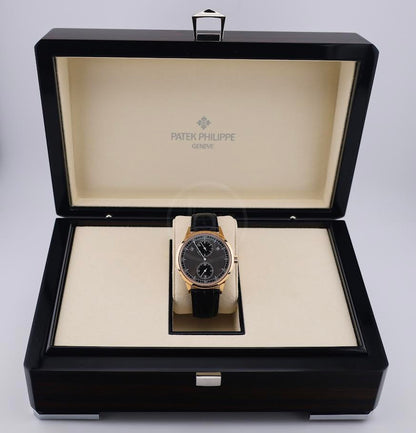 Patek Philippe Complications Annual Calendar Regulator Display Rose Gold Graphite Ebony Dial | 5235/50R-001