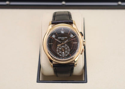 Patek Philippe Complications Flyback Chronograph Annual Calendar Rose Gold Brown Sunburst Dial | 5905R-001