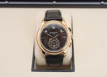 Load image into Gallery viewer, Patek Philippe Complications Flyback Chronograph Annual Calendar Rose Gold Brown Sunburst Dial | 5905R-001