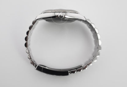 Rolex Datejust 41 White Gold/Steel Black Index Dial Fluted Bezel Jubilee Bracelet 126334 -