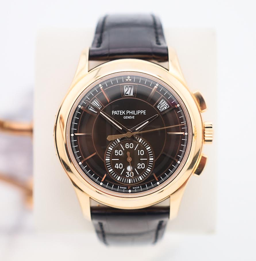 Patek Philippe Complications Flyback Chronograph Annual Calendar Rose Gold Brown Sunburst Dial | 5905R-001