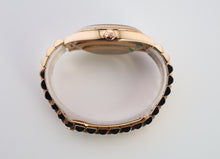 Load image into Gallery viewer, Rolex Day-Date 40 Rose Gold Chocolate Diagnonal Motif Index Dial &amp; Fluted Bezel President Bracelet 228235 -