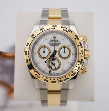 Load image into Gallery viewer, Rolex Yellow Rolesor Cosmograph Daytona Watch - Fixed Bezel - White Index Dial - Oyster Bracelet - 126503 wio