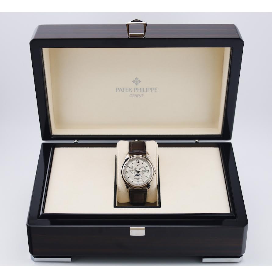 Patek Philippe Complications Annual Calendar Moon Phases White Gold Cream Dial | 5146G-001