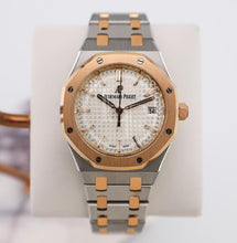 Load image into Gallery viewer, Audemars Piguet Royal Oak 34mm Stainless Steel Rose Gold Bezel Silver Dial - 77350SR.OO.1261SR.01