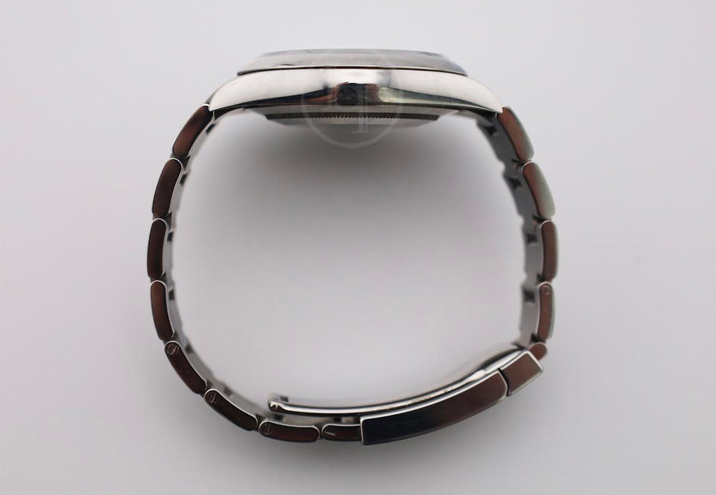 Rolex Oyster Perpetual 41 Watch - Domed Bezel - Blue Index Dial - Oyster Bracelet - 2020 Release - 124300 bluio