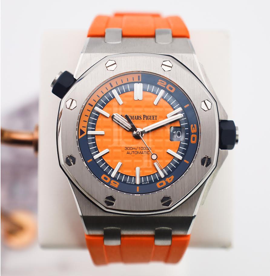 Audemars Piguet Royal Oak Offshore Diver Special Edition Watch-Orange Dial 42mm-15710ST.OO.A070CA.01