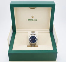 Load image into Gallery viewer, Rolex Oyster Perpetual 41 Watch - Domed Bezel - Blue Index Dial - Oyster Bracelet - 2020 Release - 124300 bluio