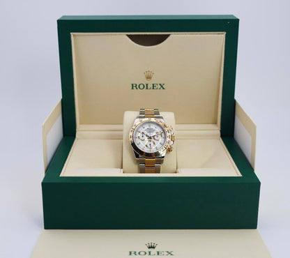 Rolex Daytona Yellow Gold/Steel White Index Dial Yellow Gold Bezel Oyster Bracelet 116503