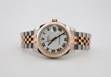 Load image into Gallery viewer, Rolex Datejust 31 Lady Midsize Rose Gold/Steel White Roman Dial &amp; Fluted Bezel Jubilee Bracelet 178271