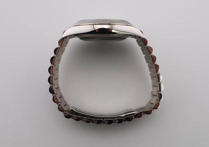 Rolex Day-Date 40 Platinum Ice Blue Diagonal Motif Dial & Smooth Bezel President Bracelet 228206 -