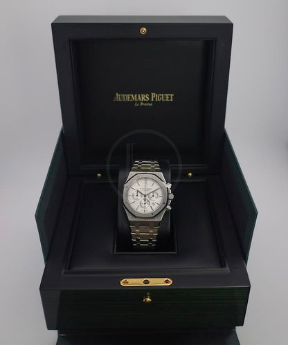 Audemars Piguet Royal Oak Stainless Steel Chronograph 41mm White Index Dial - 26320ST.OO.1220ST.02