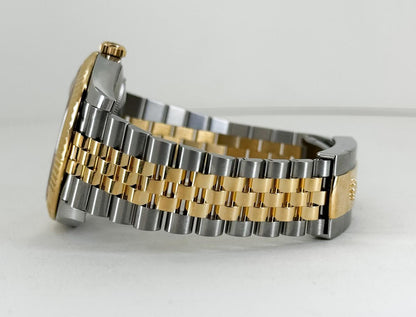 Rolex Datejust 41 Yellow Gold/Steel Champagne Index Dial Fluted Bezel Jubilee Bracelet 126333 -