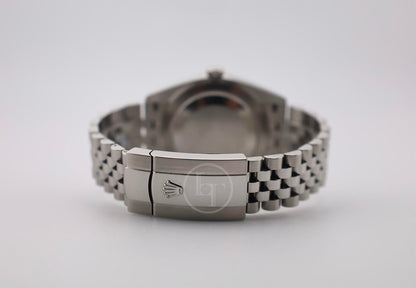 Rolex Datejust 41 White Gold/Steel Silver Index Dial Fluted Bezel Jubilee Bracelet 126334 -