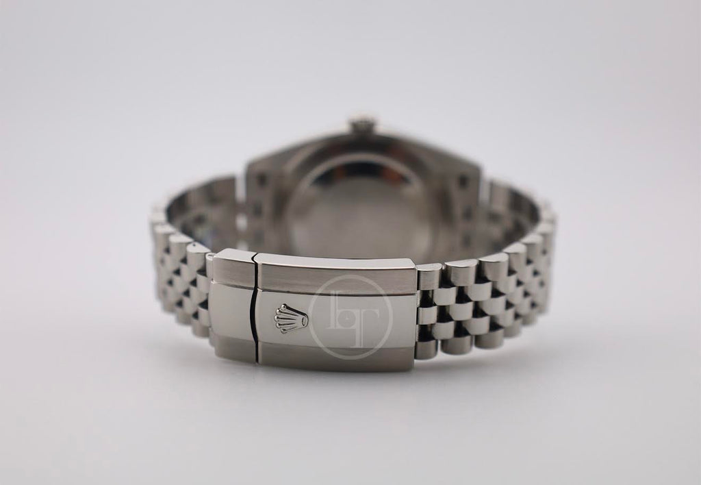 Rolex Datejust 41 White Gold/Steel Silver Index Dial Fluted Bezel Jubilee Bracelet 126334 -