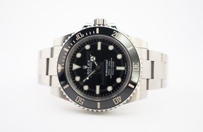 Rolex Submariner No Date Stainless Steel Black Dial & Ceramic Bezel Oyster Bracelet 114060