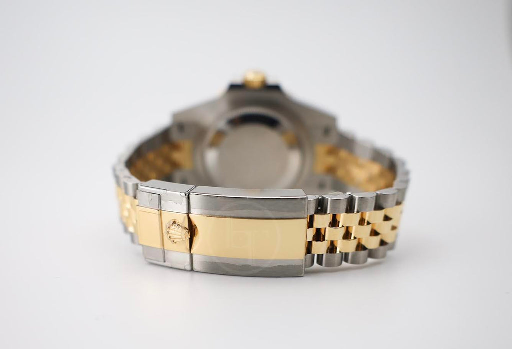 Rolex GMT-Master II Yellow Gold/Steel Black Dial 40mm Jubilee Bracelet Watch - 126713GRNR