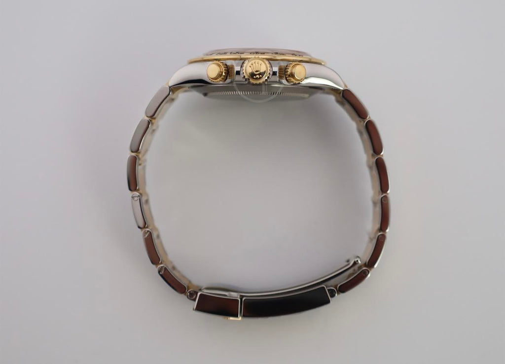 Rolex Daytona Yellow Gold/Steel White Index Dial Yellow Gold Bezel Oyster Bracelet 116503