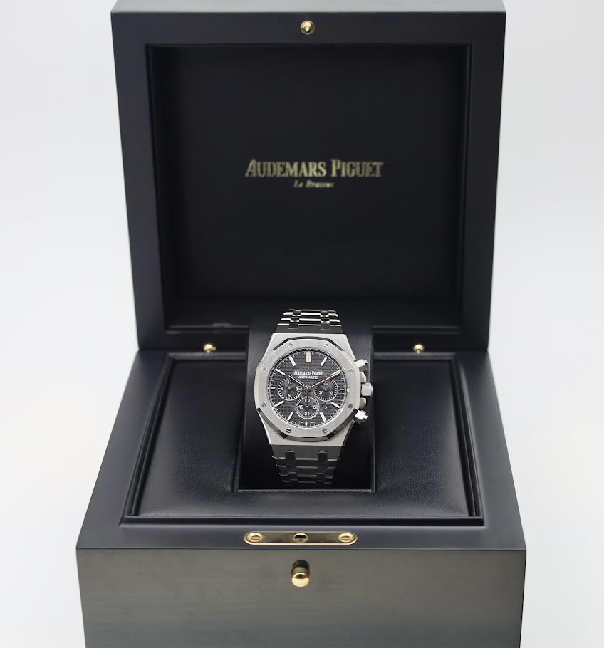 Audemars Piguet Royal Oak Chronograph Stainless Steel 41mm Black Dial Watch - 26320ST.OO.1220ST.01