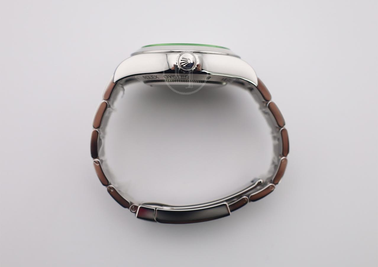 Rolex Milgauss Green Crystal Stainless Steel Blue Dial & Bezel Oyster Bracelet 116400GV