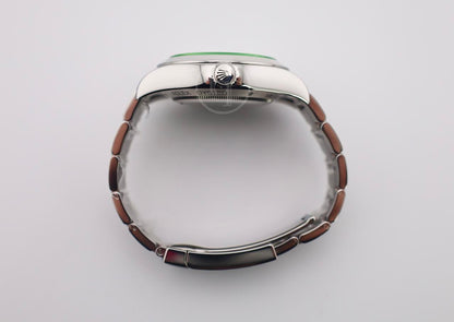 Rolex Milgauss Green Crystal Stainless Steel Blue Dial & Bezel Oyster Bracelet 116400GV