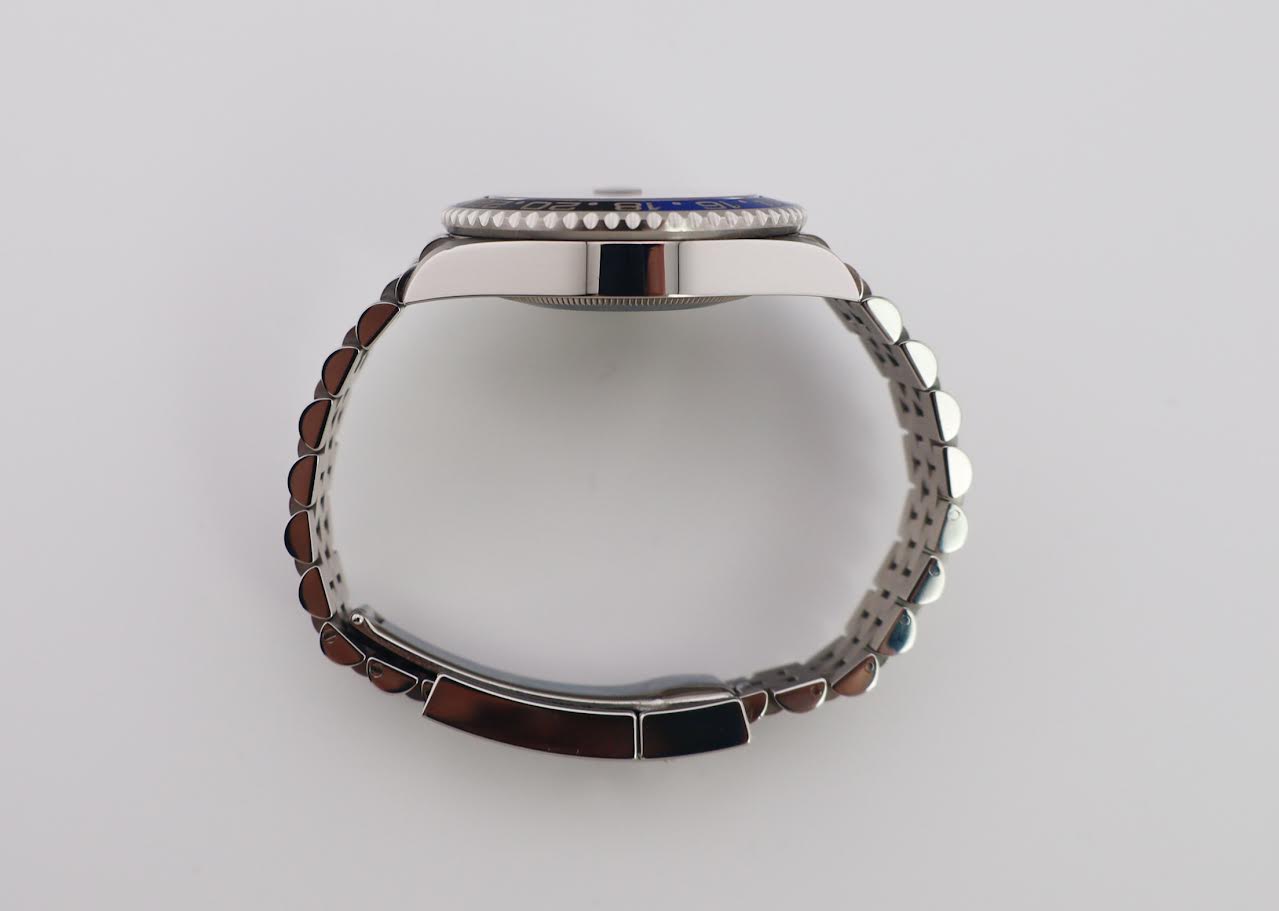 Rolex GMT Master II “Batgirl” Steel Black Dial Blue/Black Ceramic Bezel Jubilee Bracelet 126710BLNR