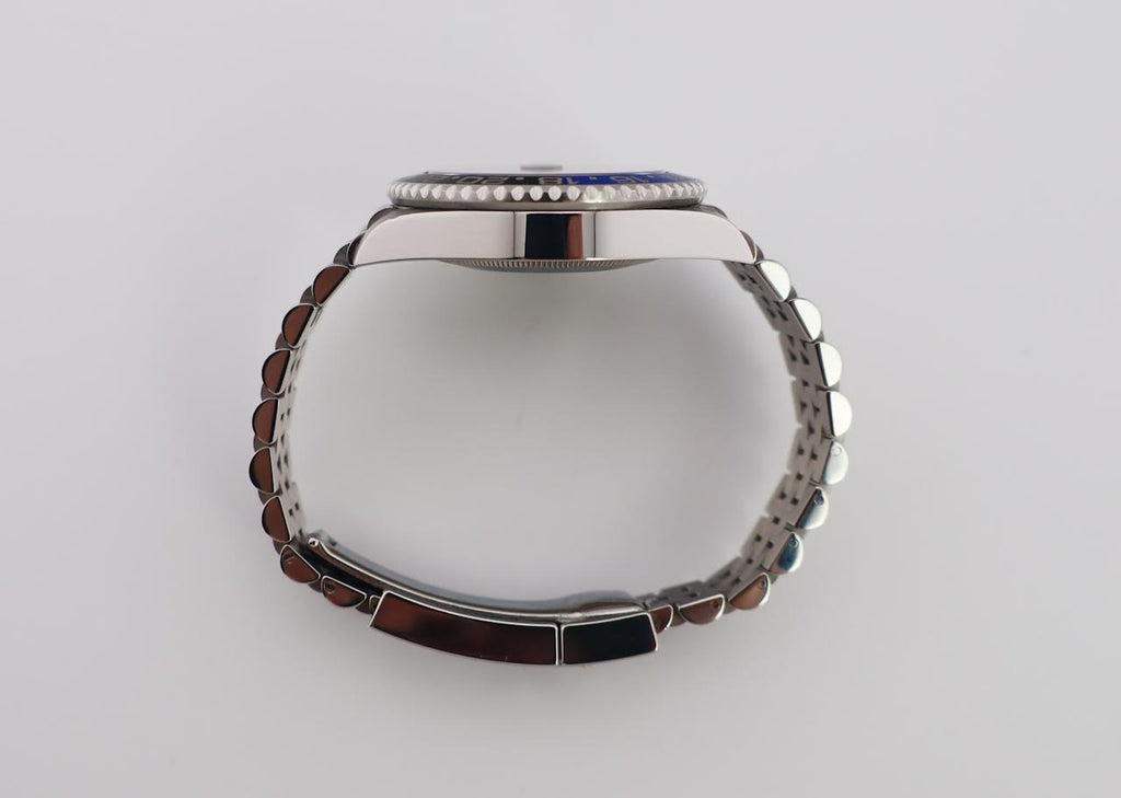 Rolex GMT Master II “Batgirl” Steel Black Dial Blue/Black Ceramic Bezel Jubilee Bracelet 126710BLNR