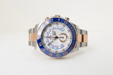Load image into Gallery viewer, Rolex Yacht-Master II 116681 Blue Ceramic 18k Rose Gold Mercedes Hands Stainless Steel