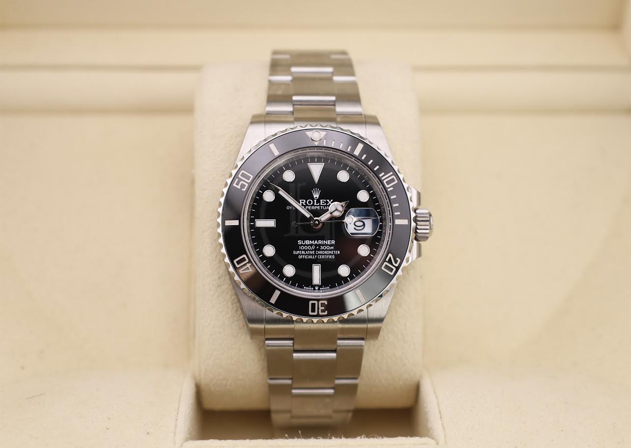 Rolex Steel Submariner Watch - Black Dial - 2020 Release - 124060